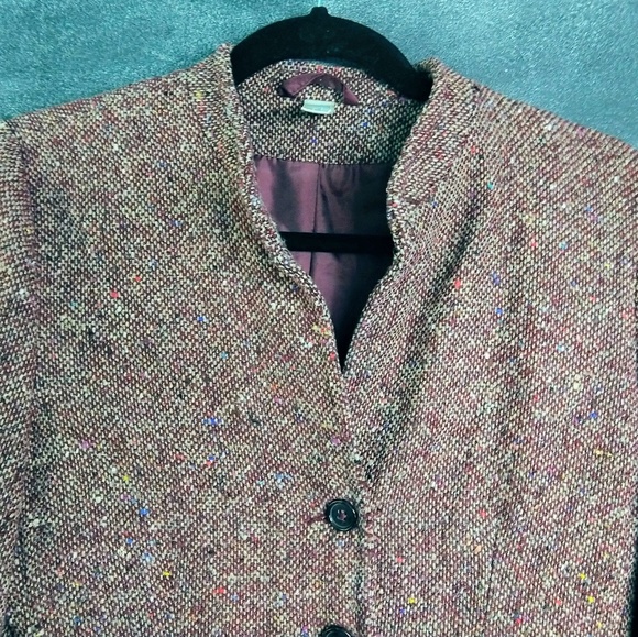 OLD NAVY | Red Tweed Cropped Blazer Size Small - Picture 2 of 7